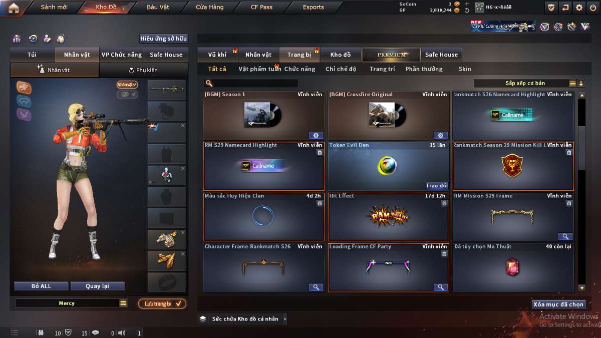 shop acc cf uy tin gia re
